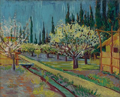 Obstgarten von Zypressen gesäumt von Vincent van Gogh