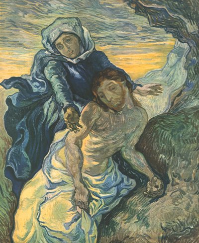 Pietà nach Delacroix, September 1889, 1947 von Vincent van Gogh
