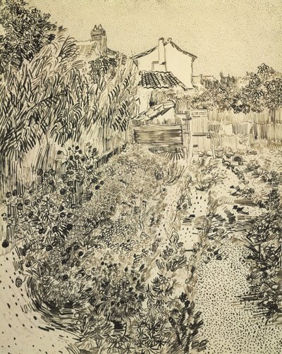 Der Blumengarten, 1888 von Vincent van Gogh