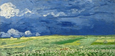Weizenfeld unter Gewitterwolken, 1890 von Vincent van Gogh