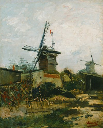 Windmühlen auf Montmartre von Vincent van Gogh