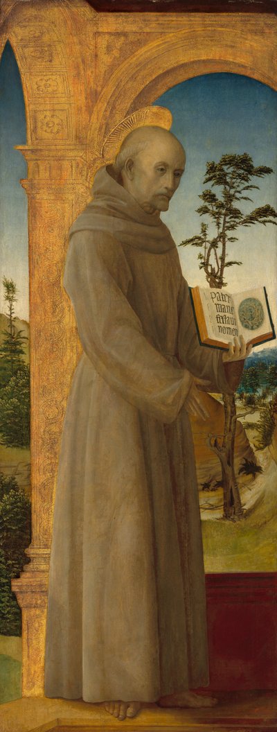 Heiliger Bernhardin von Siena von Vincenzo Foppa