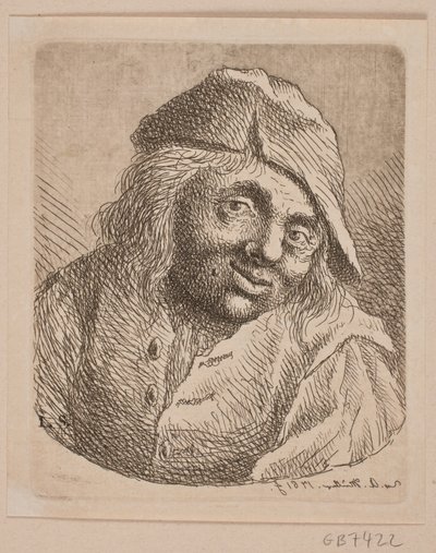 Brustbild eines Bauern von W.A. Müller