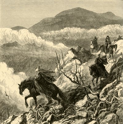 Der Abstieg vom Mount Washington von W.H. Morse
