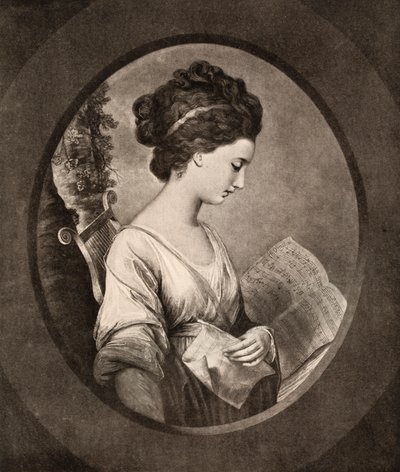 Miss Stephenson, spätes 18. Jahrhundert, 1912 von W. Dickinson