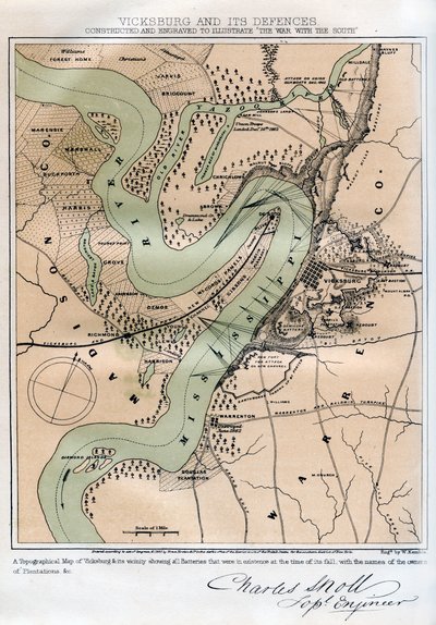 Vicksburg, Mississippi, und seine Verteidigungen, 1862-1867 von W Kemble