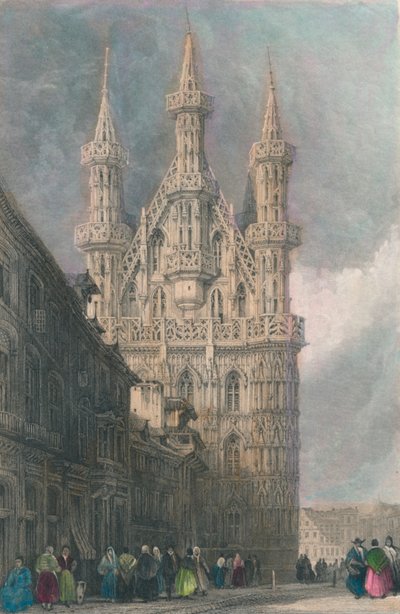 Hotel De Ville, Louvain von W. Wallis