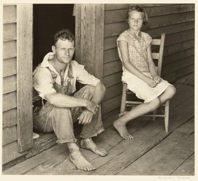Floyd und Lucille Burroughs, Hale County, Alabama von Walker Evans
