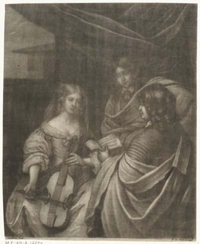 Mädchen mit einem Violoncello von Wallerant Vaillant