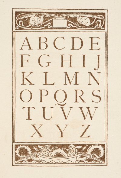 Buchstaben des Alphabets. Der goldene Primer. von Walter Crane