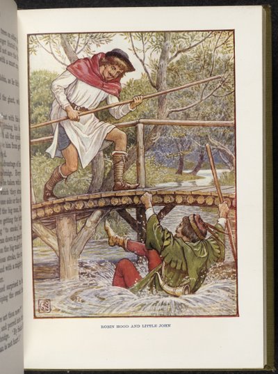 Robin Hood und Little John von Walter Crane