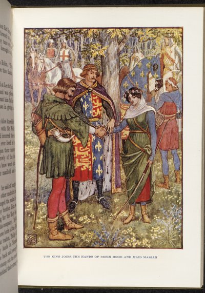 Robin Hood und Maid Marian von Walter Crane