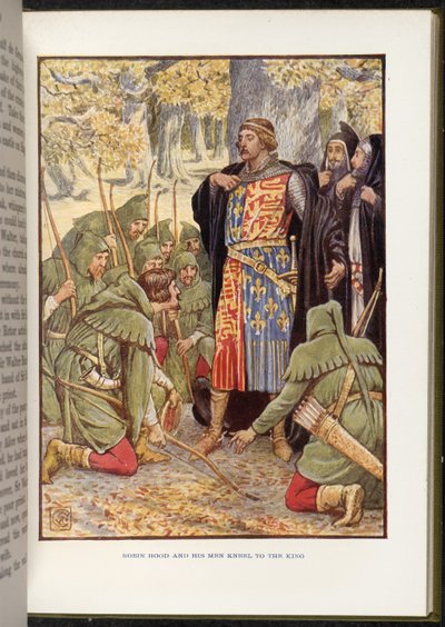 Robin Hood vor Richard I. von Walter Crane