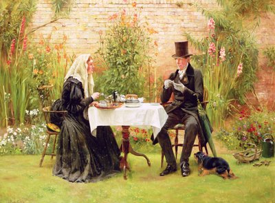 Die Witwe zu Hause von Walter Dendy Sadler