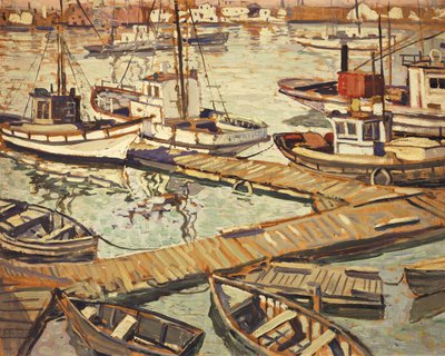 Das Bootbecken in Santa Barbara von Walter Elmer Schofield