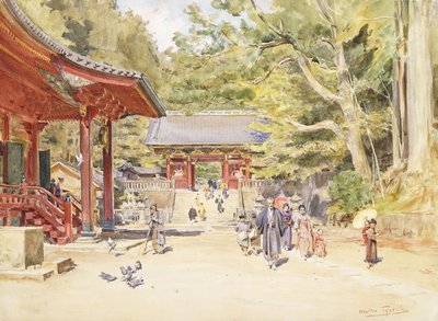 Eine Straßenszene, Japan von Walter Frederick Roofe Tyndale