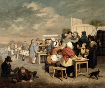 Eine Hallow Fair Szene von Walter Geikie