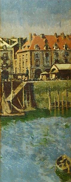 La Darse (Der Innenhafen) Dieppe von Walter Richard Sickert