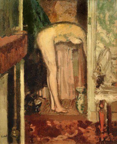 Frau wäscht ihr Haar von Walter Richard Sickert