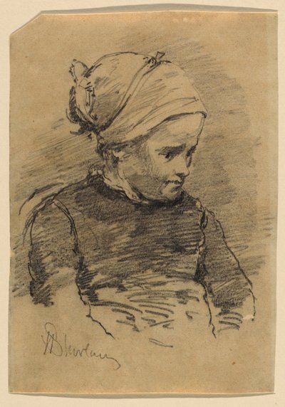 Porträt eines Bauernmädchens von Walter Shirlaw