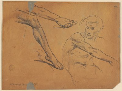 Studien eines sitzenden Aktes von Walter Shirlaw