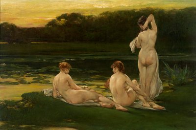 Seerosen, vor 1889 von Walter Shirlaw