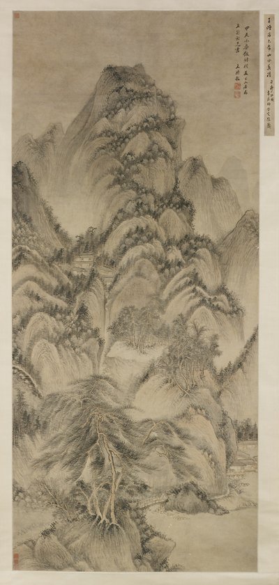 Landschaft nach Wang Meng von Wang Shimin