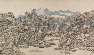 Wangchuan Villa, datiert 1711 von Wang Yuanqi