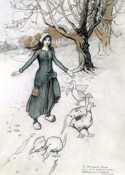 Das kleine Gänsemädchen von Warwick Goble