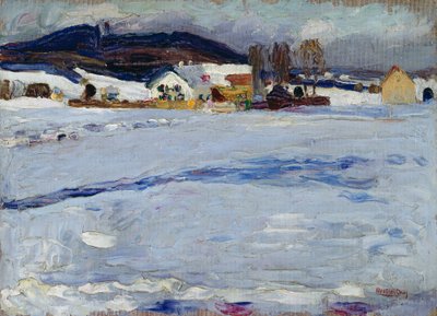 Bei Starnberg – Winter von Wassily Kandinsky