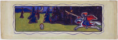 Dämmerung, (Skizze eines Paares) von Wassily Kandinsky