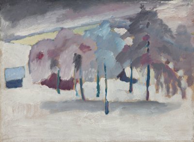 Murnau – Bäume im Schnee von Wassily Kandinsky