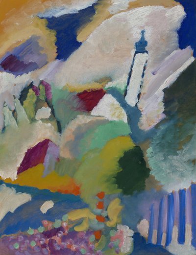 Murnau mit Kirche I von Wassily Kandinsky