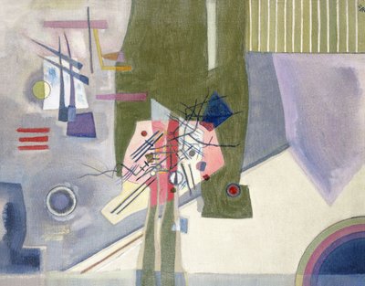 Rosa in Grau von Wassily Kandinsky