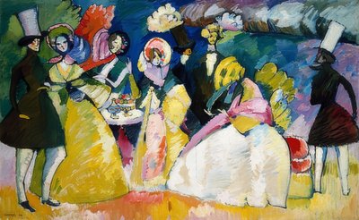 Reifrockgesellschaft von Wassily Kandinsky