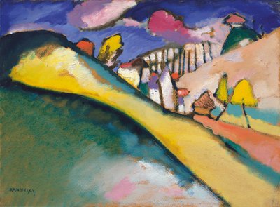 Studie für Landschaft (Dünaberg) von Wassily Kandinsky