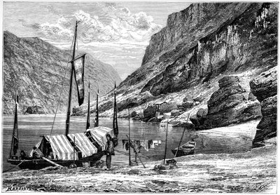 Der Obere Yangtse-Kiang, China, 1895 von Weber