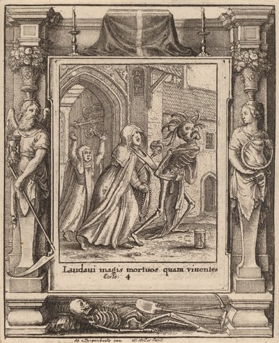 Äbtissin, 1651 von Wenceslaus Hollar