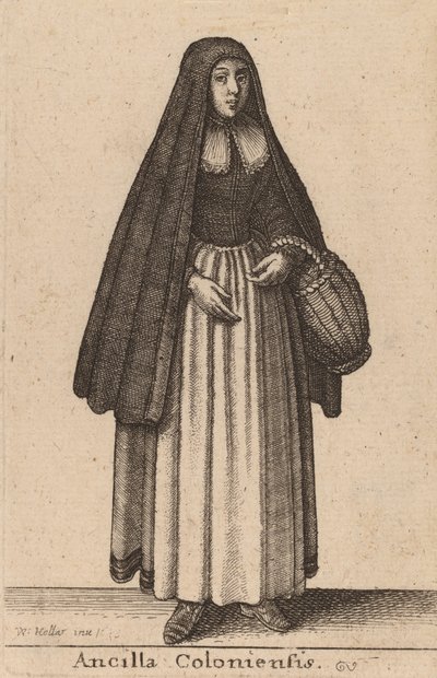 Ancilla Coloniensis, 1643 von Wenceslaus Hollar