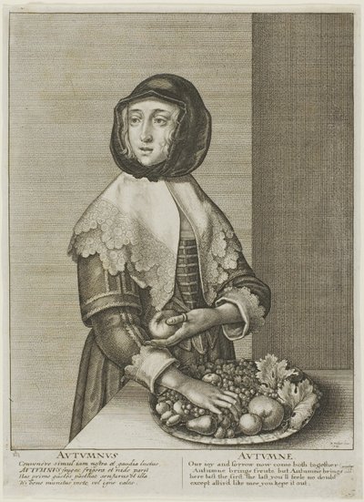 Herbst, aus Die vier Jahreszeiten von Wenceslaus Hollar