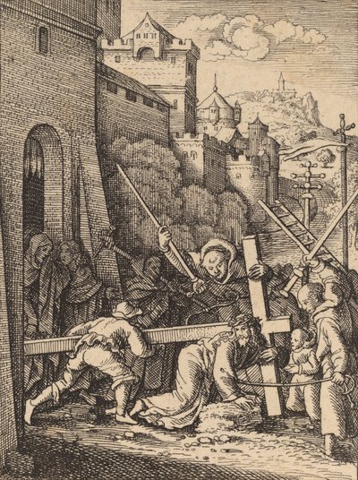 Das Kreuz tragen von Wenceslaus Hollar