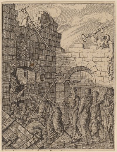 Abstieg in die Hölle von Wenceslaus Hollar