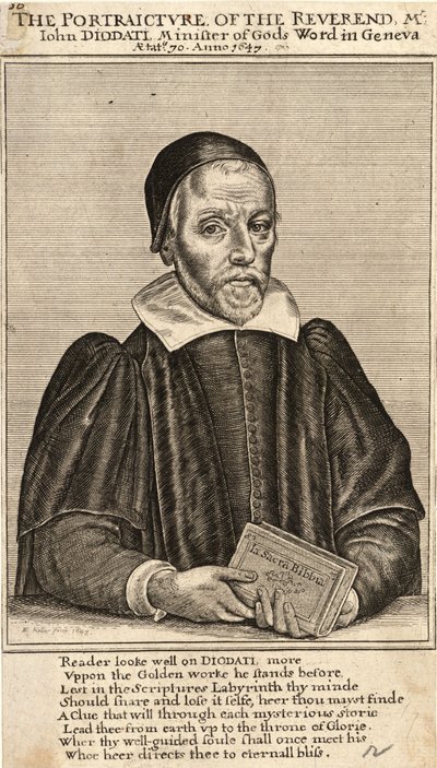 Diodati (Zustand 3) von Wenceslaus Hollar