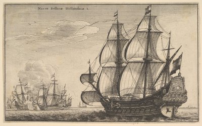 Niederländische Kriegsschiffe Naves Bellicæ Hollandicæ, 1647 von Wenceslaus Hollar
