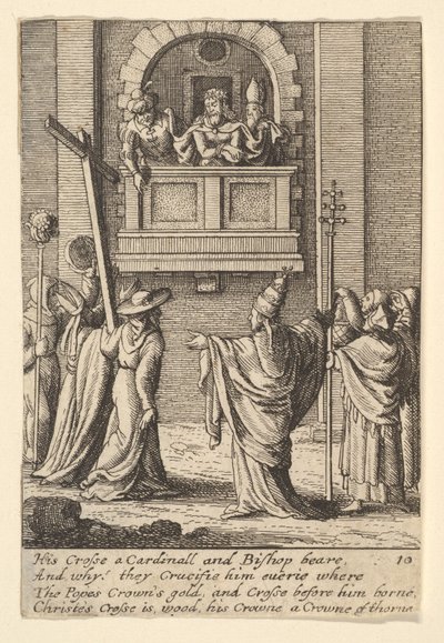 Ecce Homo, 1625-77 von Wenceslaus Hollar