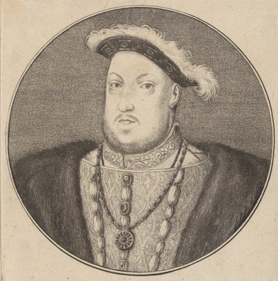 Heinrich VIII. König von England, 1647 von Wenceslaus Hollar