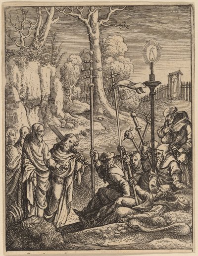 Jesus konfrontiert seine Kritiker von Wenceslaus Hollar