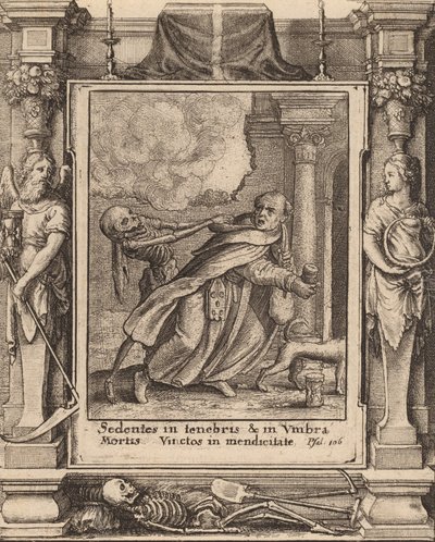 Mönch, 1651 von Wenceslaus Hollar