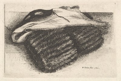 Muff, weißes Tuch und Maske, 1642 von Wenceslaus Hollar