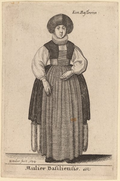 Basler Frau von Wenceslaus Hollar